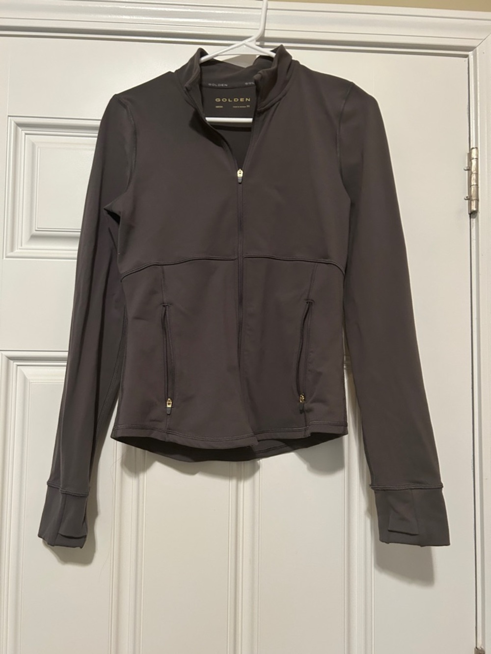 Aritzia Charcoal Bomber-Style Active Jacket